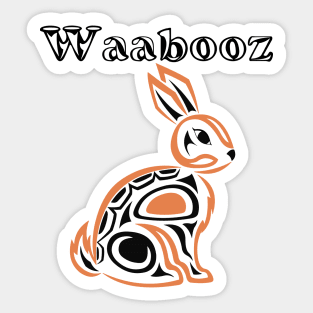 Indigenous Rabbit (Waabooz) Sticker